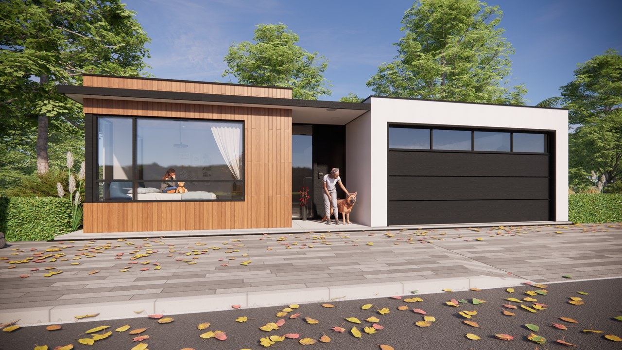 The Catulum 3D rendering - Single-Story